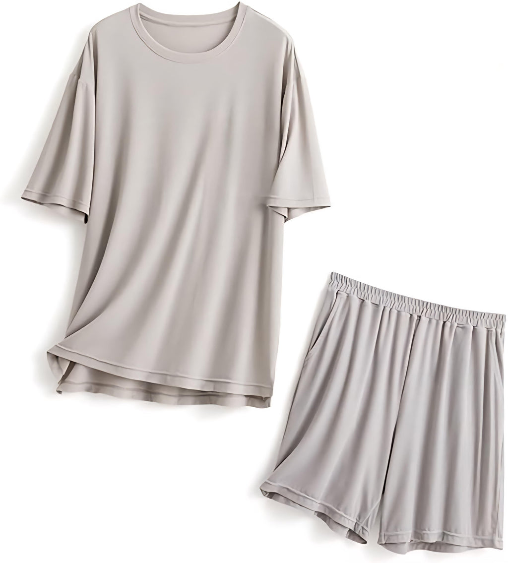 Solid Couple Co-Ord Set (T-Shirt & Shorts) 2 pieces of T-shirts and shorts...